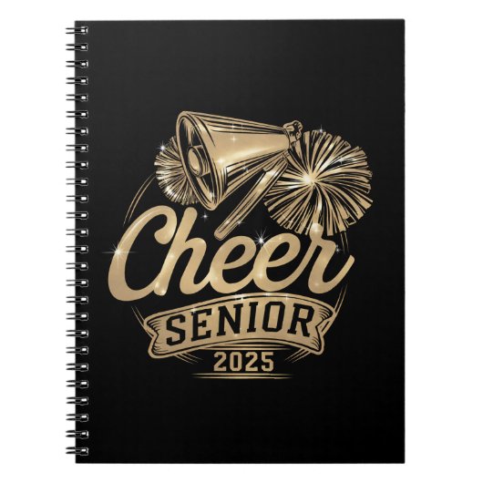 Carnet Cheer Senior 2025 Pom-pom girl Graduation Classe D (Devant)