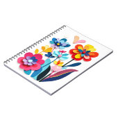 Carnet Cheerful Colorful Paper Cut Floral Abstract (Côté gauche)