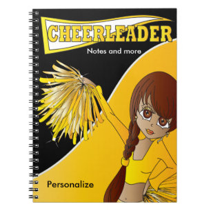 Carnet Cheerleader   Nom do-it-yourself   jaune