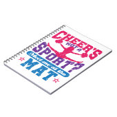 Carnet Cheer's Not a Sport Funny Cheerled Pom-pom girl (Côté gauche)