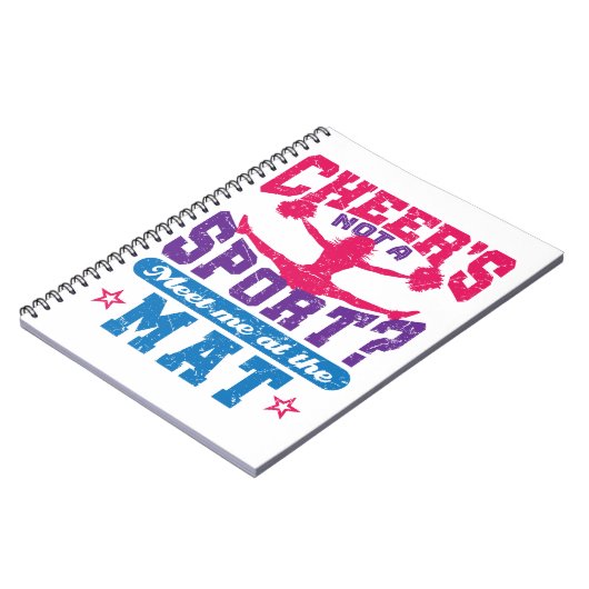 Carnet Cheer's Not a Sport Funny Cheerled Pom-pom girl (Côté gauche)