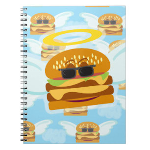 Carnet Cheeseburger Angel Motif de dessin amusant