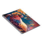 Carnet Cheetah Animal Portrait Peinture Faune En Plein Ai (Côté Droit)