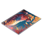 Carnet Cheetah Animal Portrait Peinture Faune En Plein Ai (Côté gauche)