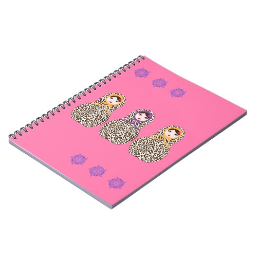 Carnet Cheetah Matryoshka (Côté gauche)