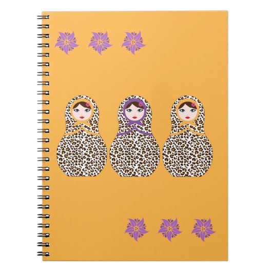 Carnet Cheetah Matryoshka (Devant)