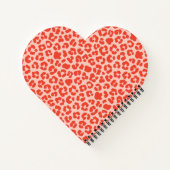 Carnet Cheetah Motif imprimé rouge (Dos)