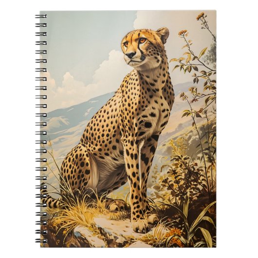 Carnet Cheetah vintage (Devant)
