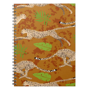 Carnet Cheetahs Feuilles : Vintage Graphic sans couture