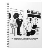 Carnet Chef au restaurant Not Bein on Television Cartoon (Devant)