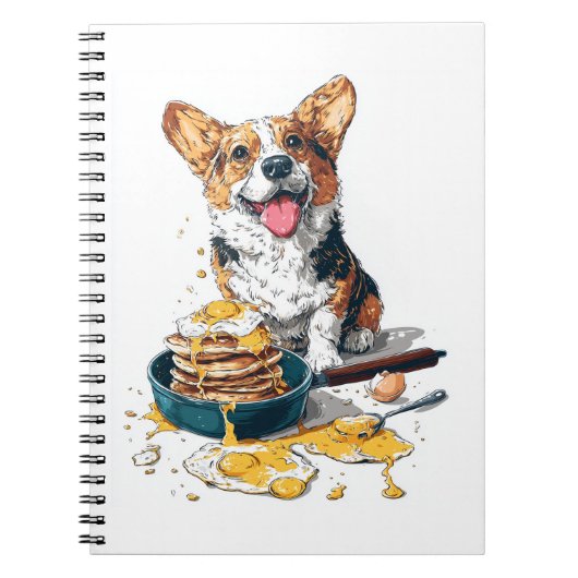 Carnet Chef Corgi � Chien de cuisine drôle (Devant)