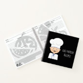 Carnet Chef culinaire - Recette de dessin animé de cuisin (Intérieur)