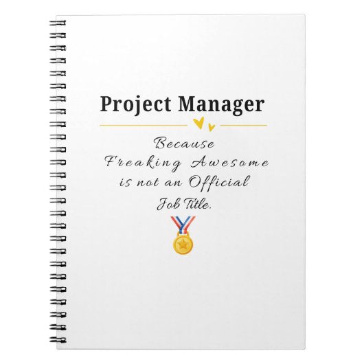 Carnet Chef de projet (Devant)