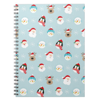 Carnet Chef du motif de personnage de noël, noël gif