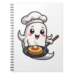 Carnet Chef fantôme � T-shirt de cuisine drôle d'Hallowee