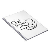 Carnet Chef illustré personnalisé (Côté Droit)