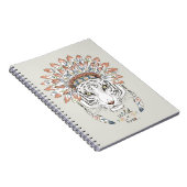 Carnet Chef indien indigène de tigre (Côté Droit)