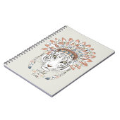Carnet Chef indien indigène de tigre (Côté gauche)