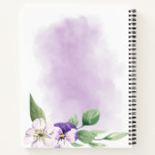 Carnet Chef pâtissier Cuisinière Ustensiles Purple Recett (Dos)