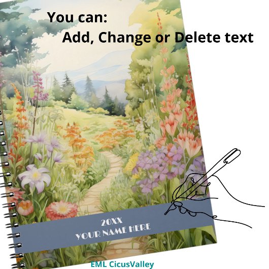 Carnet Chemin calme à travers la forêt