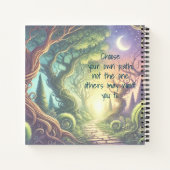 Carnet Chemin d'arborescence tordu et devis (Dos)