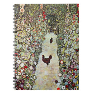 Carnet Chemin de jardin avec poulets, Gustav Klimt, Art N