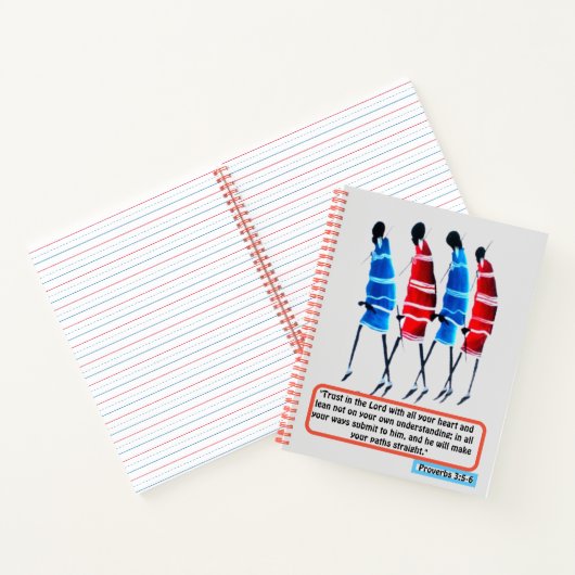 Carnet Chemin de la foi : Massai Morans Proverbes Inspira (Intérieur)