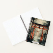 Carnet Chemin Torii Brumeux Aquarelle (Intérieur)