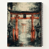 Carnet Chemin Torii Brumeux Aquarelle (Dos)