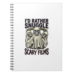Carnet Chemise Câlin Horreur Nuit de Film de Crâne Fantôm