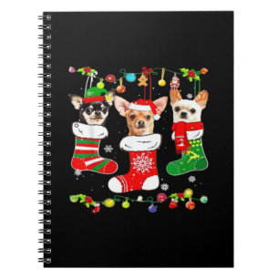 Carnet Chemise classique pour chien de Noël de Chihuahua