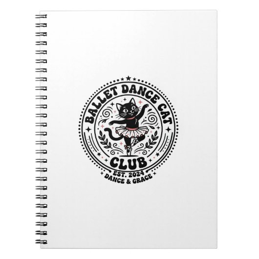 Carnet Chemise d'amour de chat de danse de ballet - Danse (Devant)