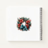 Carnet Chemise d'aquarelle de Noël avec Holly (Dos)