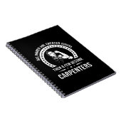 Carnet Chemise de charpentier pour femmes charpentier (Côté Droit)