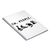 Carnet Chemise de chat noir drôles femmes nouvelles perso (Côté Droit)