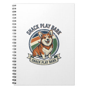 Carnet Chemise de chien Corgi drôle gravure vintage amour