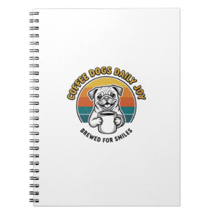 Carnet Chemise de chien de café Design de mug de chiot gr