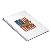Carnet Chemise de conception de drapeau patriotique de ch (Côté Droit)