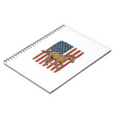 Carnet Chemise de conception de drapeau patriotique de ch (Côté gauche)