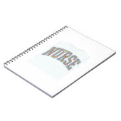 Carnet Chemise de conception de lettrage universitaire fl (Côté gauche)