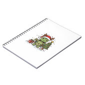Carnet Chemise de conception de tortue de Noël mignonne g (Côté gauche)
