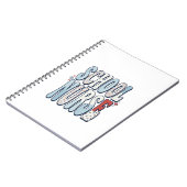 Carnet Chemise de conception de typographie florale vinta (Côté gauche)