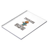 Carnet Chemise de conception drôle de chien de café gravu (Côté gauche)