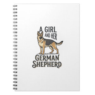 Carnet Chemise de fille Berger Allemand Design pour amate