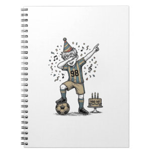 Carnet Chemise de garçon de football d'anniversaire Dab G
