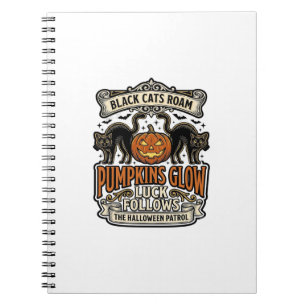 Carnet Chemise de garde de sécurité Halloween avec chats