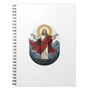 Carnet Chemise de montagne Jésus gravure vintage