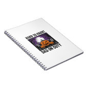 Carnet Chemise de papa Halloween difficile à hanter drôle (Côté Droit)