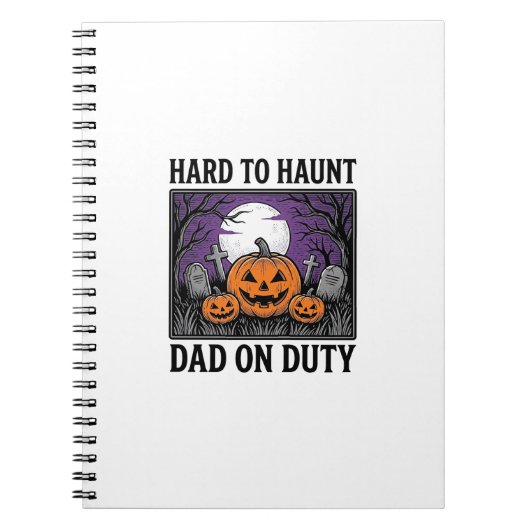 Carnet Chemise de papa Halloween difficile à hanter drôle (Devant)