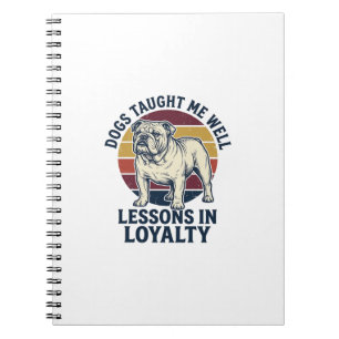 Carnet Chemise de sagesse canine Graphique de leçon de bo